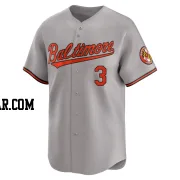 Curt Blefary Men's Baltimore Orioles Gray Limited Road Jersey