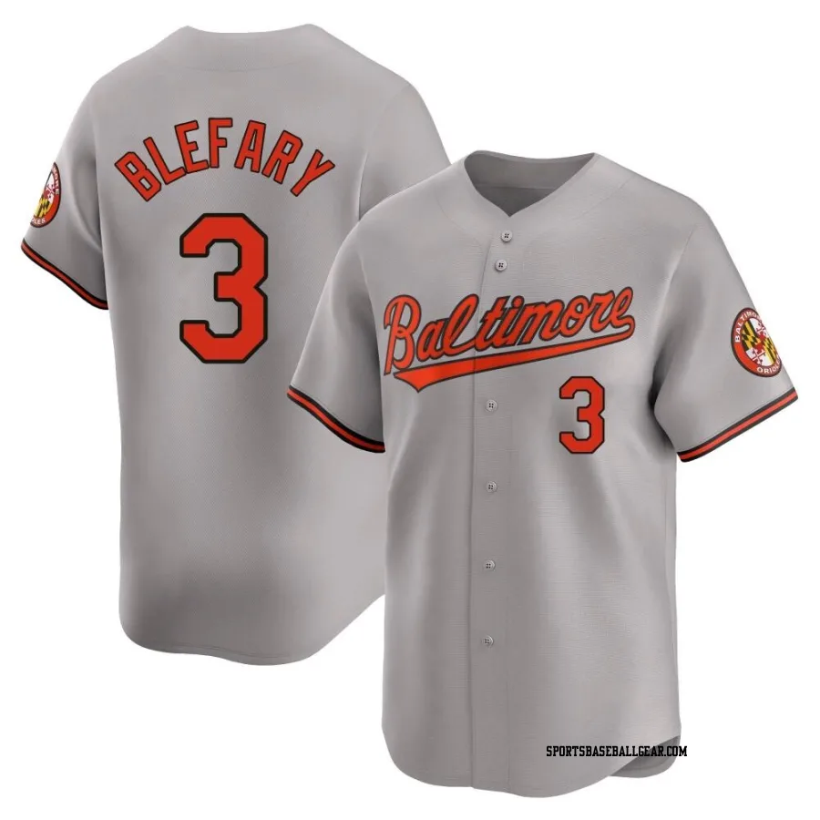 Curt Blefary Men's Baltimore Orioles Gray Limited Road Jersey