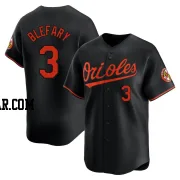 Curt Blefary Youth Baltimore Orioles Black Limited Alternate Jersey