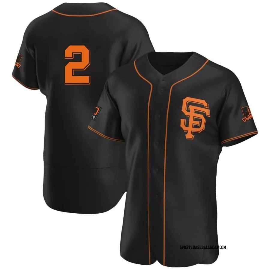 Curt Casali Men's San Francisco Giants Black Authentic Alternate Jersey