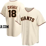 Curt Casali Men's San Francisco Giants Cream Replica Home Jersey