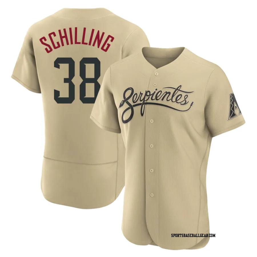 Curt Schilling Men's Arizona Diamondbacks Gold Authentic 2021 City Connect Jersey