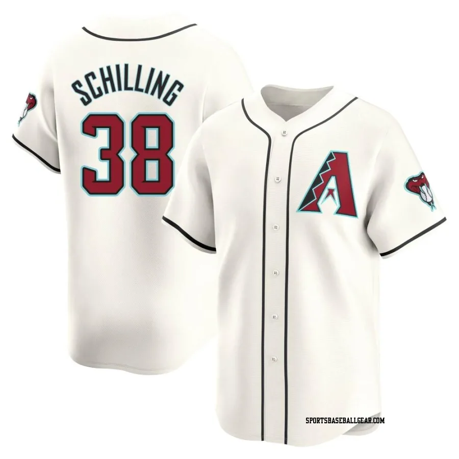 Curt Schilling Men's Arizona Diamondbacks White Limited Home Jersey