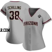 Curt Schilling Women's Arizona Diamondbacks Gray Authentic Road 2023 World Series Jersey