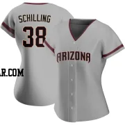 Curt Schilling Women's Arizona Diamondbacks Gray Authentic Road Jersey