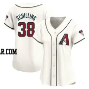 Curt Schilling Women's Arizona Diamondbacks White Limited Home Jersey