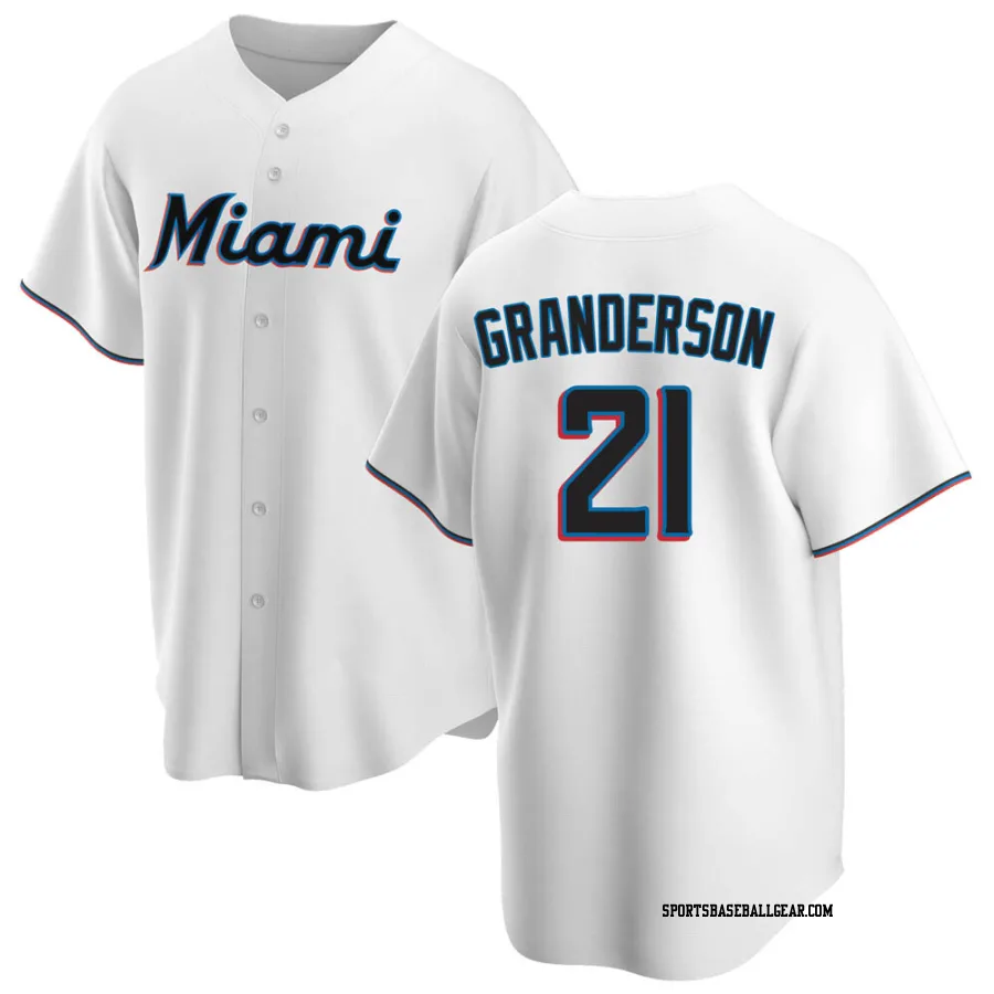 Curtis Granderson Youth Miami Marlins White Replica Home Jersey