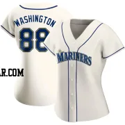 Curtis Washington Women's Seattle Mariners Cream Replica Alternate Jersey