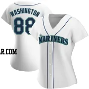 Curtis Washington Women's Seattle Mariners White Authentic Home Jersey