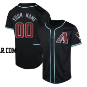 Custom Men's Arizona Diamondbacks Black Limited Alternate Jersey