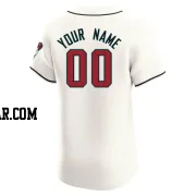 Custom Men's Arizona Diamondbacks Cream Elite Home Jersey