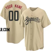 Custom Men's Arizona Diamondbacks Gold Replica 2021 City Connect Cool Base Jersey