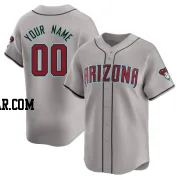 Custom Men's Arizona Diamondbacks Gray Limited Away Jersey