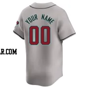 Custom Men's Arizona Diamondbacks Gray Limited Away Jersey