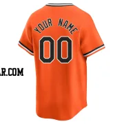 Custom Men's Baltimore Orioles Orange Limited Cooperstown Collection Jersey