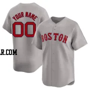 Custom Men's Boston Red Sox Gray Limited Away Jersey