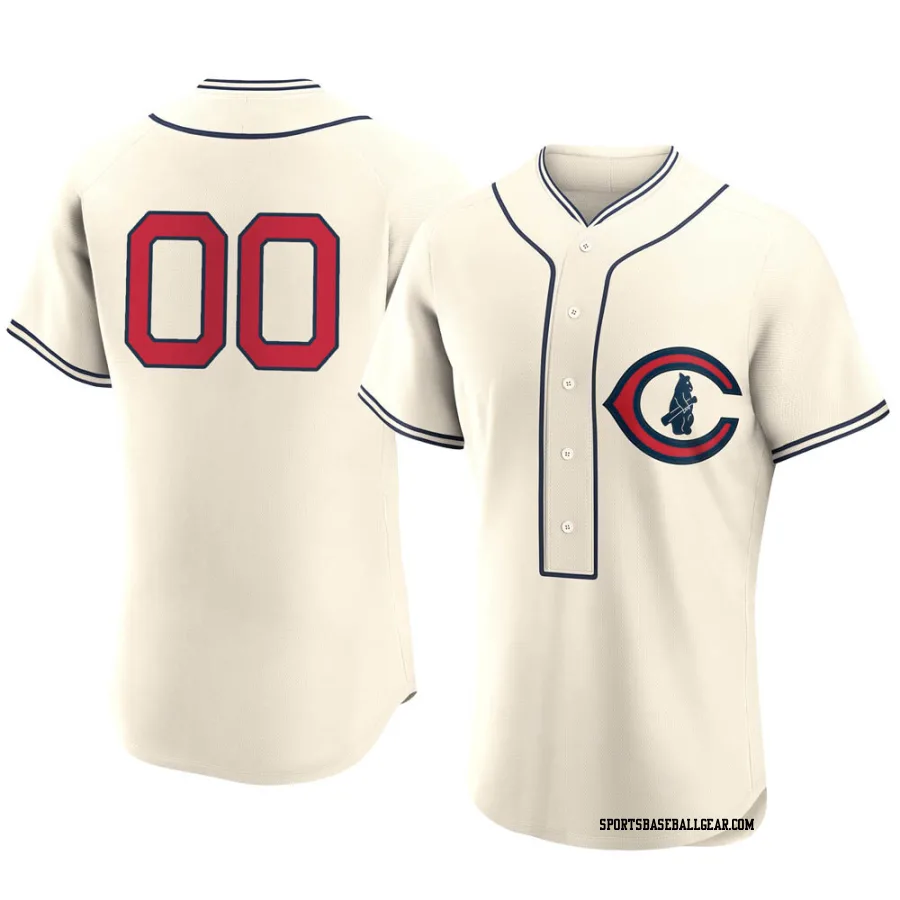 Custom Men's Chicago Cubs Cream Authentic 2022 Field Of Dreams Jersey