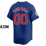 Custom Men's Chicago Cubs Royal Limited Alternate Jersey