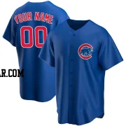 Custom Men's Chicago Cubs Royal Replica Alternate Jersey