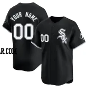 Custom Men's Chicago White Sox Black Limited Alternate Jersey