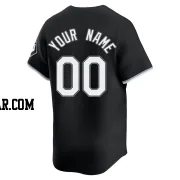 Custom Men's Chicago White Sox Black Limited Alternate Jersey