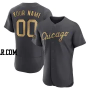 Custom Men's Chicago White Sox Charcoal Game Authentic 2022 All-Star Jersey