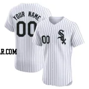 Custom Men's Chicago White Sox White Elite Home Jersey