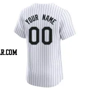 Custom Men's Chicago White Sox White Elite Home Jersey