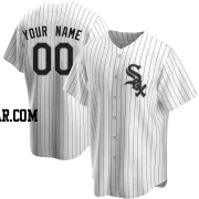 Custom Men's Chicago White Sox White Replica Home Jersey