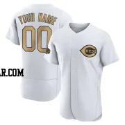 Custom Men's Cincinnati Reds White Game Authentic 2022 All-Star Jersey