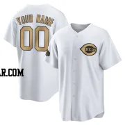 Custom Men's Cincinnati Reds White Game Replica 2022 All-Star Jersey