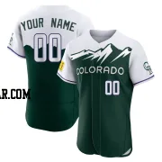 Custom Men's Colorado Rockies Green Authentic 2022 City Connect Jersey