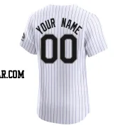 Custom Men's Colorado Rockies White Elite Home Jersey