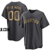 Custom Men's Houston Astros Charcoal Game Replica 2022 All-Star Jersey