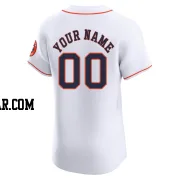 Custom Men's Houston Astros White Elite Home Jersey