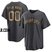 Custom Men's Kansas City Royals Charcoal Game Replica 2022 All-Star Jersey