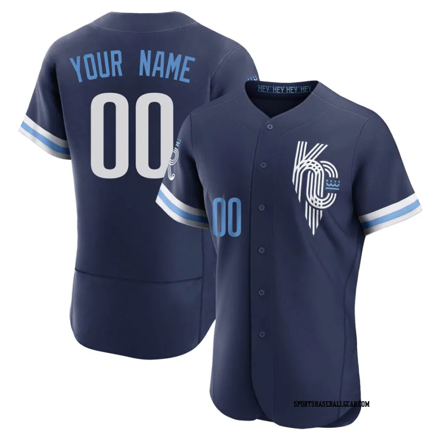 Custom Men's Kansas City Royals Navy Authentic 2022 City Connect Jersey