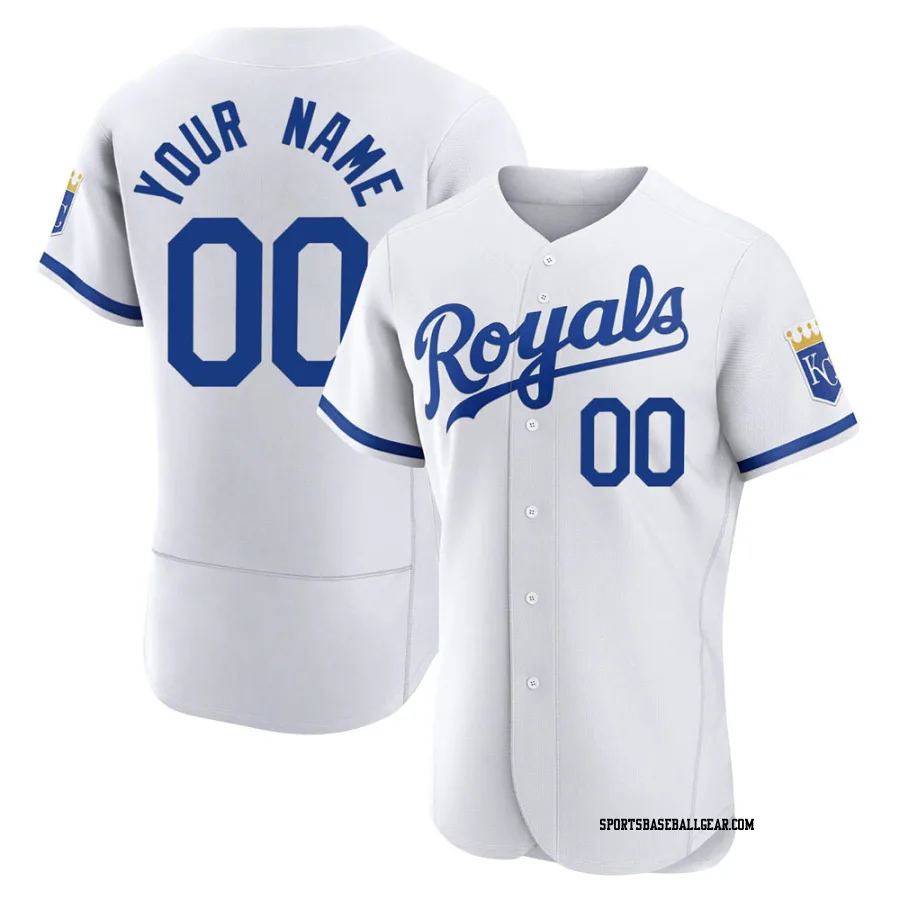 Custom Men's Kansas City Royals White Authentic 2022 Home Jersey