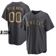 Custom Men's Los Angeles Angels Charcoal Game Replica 2022 All-Star Jersey