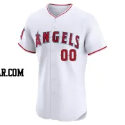 Custom Men's Los Angeles Angels White Elite Home Jersey