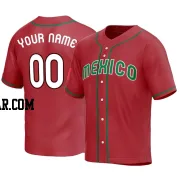 Custom Men's Mexico Baseball Red Replica 2023 World Baseball Classic Jersey