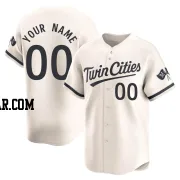 Custom Men's Minnesota Twins Cream Limited Alternate Jersey