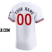 Custom Men's Minnesota Twins White Elite Home Jersey