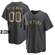 Custom Men's New York Yankees Charcoal Game Replica 2022 All-Star Jersey