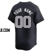 Custom Men's New York Yankees Navy Limited Alternate Jersey