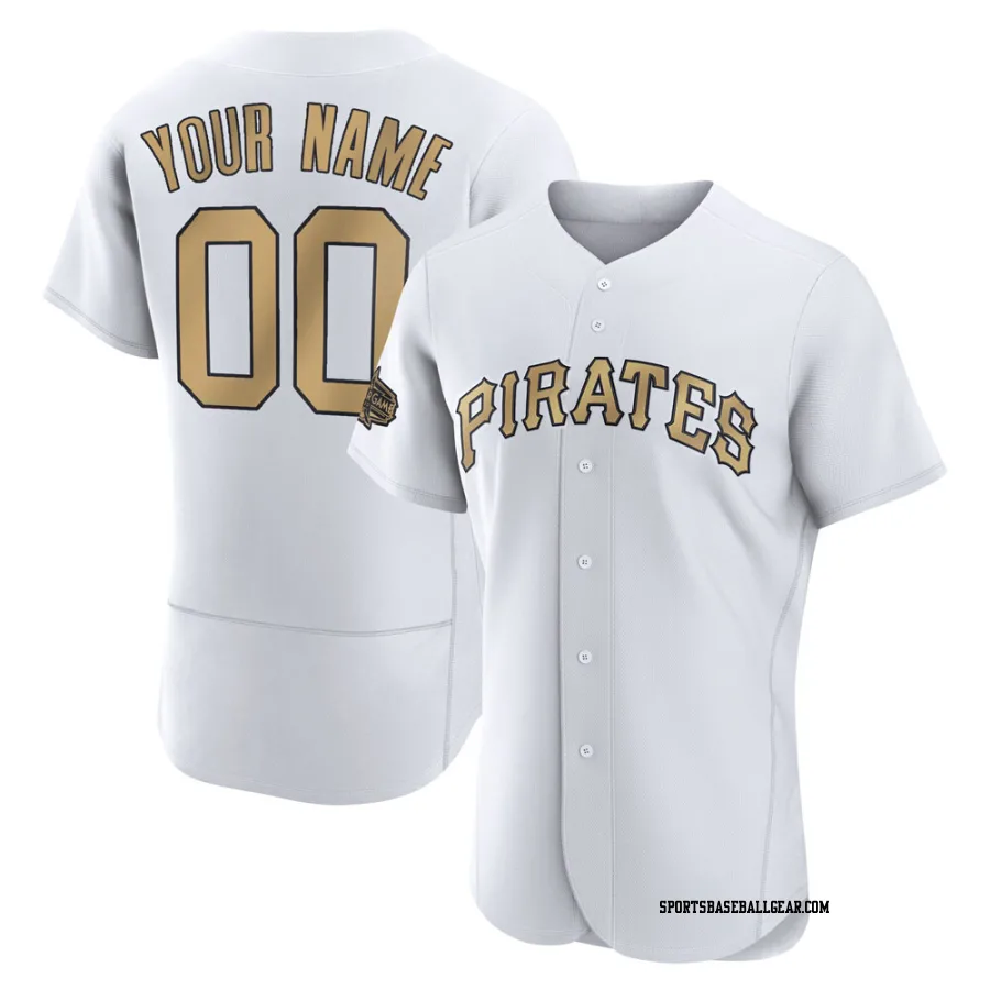 Custom Men's Pittsburgh Pirates White Game Authentic 2022 All-Star Jersey