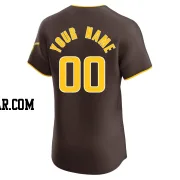 Custom Men's San Diego Padres Brown Elite Road Vapor Premier Jersey