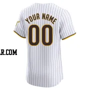 Custom Men's San Diego Padres White Elite Home Jersey