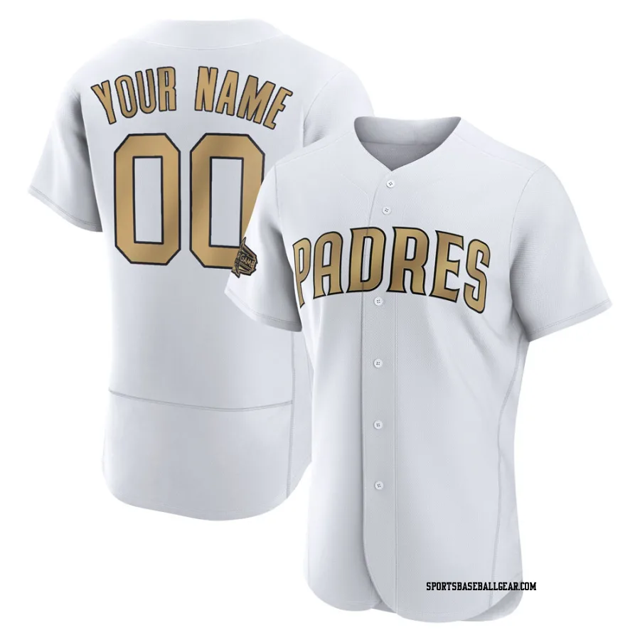 Custom Men's San Diego Padres White Game Authentic 2022 All-Star Jersey