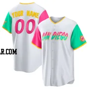 Custom Men's San Diego Padres White Replica 2022 City Connect Jersey